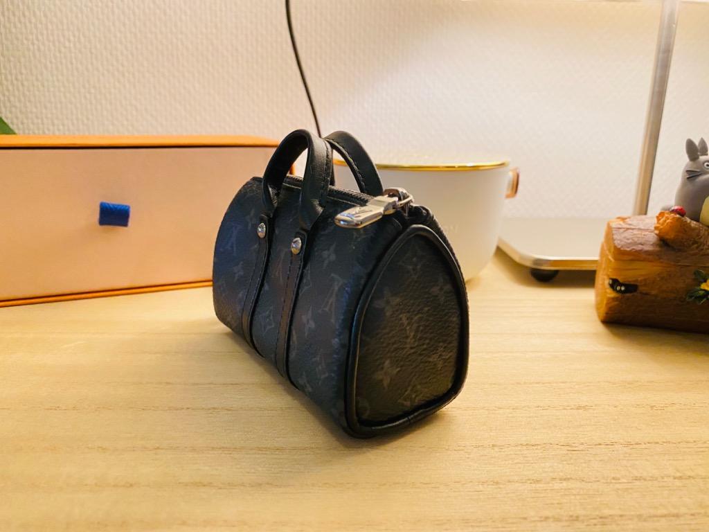 Louis Vuitton Spotlight Mini Keepall Key Holder and BagCharm, Black, One Size