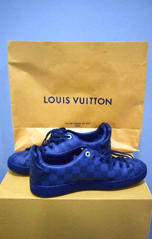 LOUIS VUITTON Damier Cobalt Frontrow Sneakers