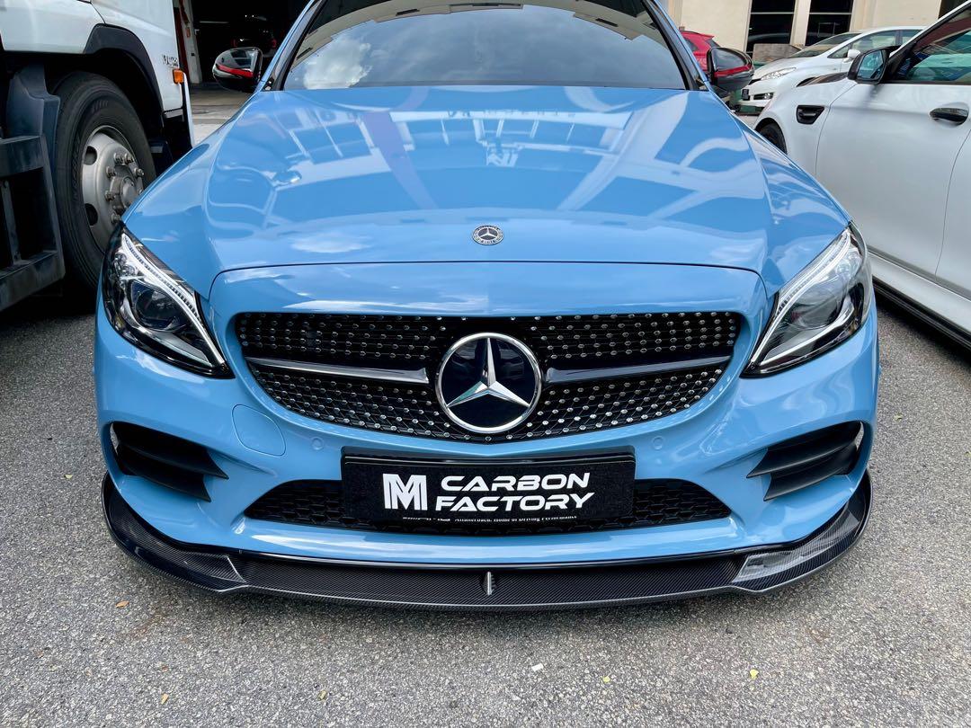 Mercedes Benz Merc C Class C160 C180 C0 C250 Amg Line C43 C63 C63s W5 Facelift 19 Future Design Carbon Fiber Front Lip Rear Diffuser Rear Bootlip Spoiler Fd Carbon Fiber Aeroparts