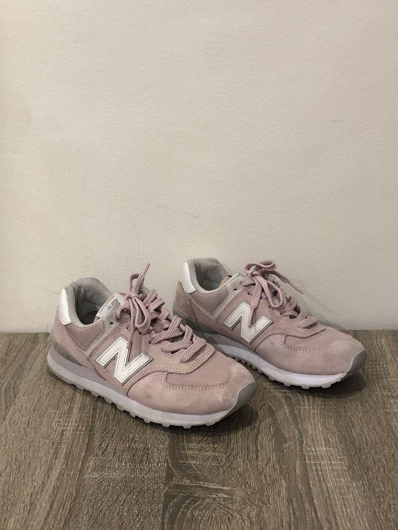 new balance 574 classic women's pink