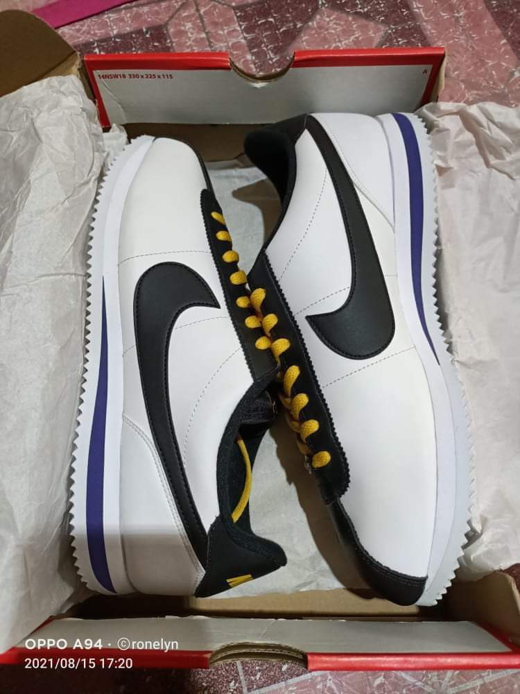 lakers nike cortez