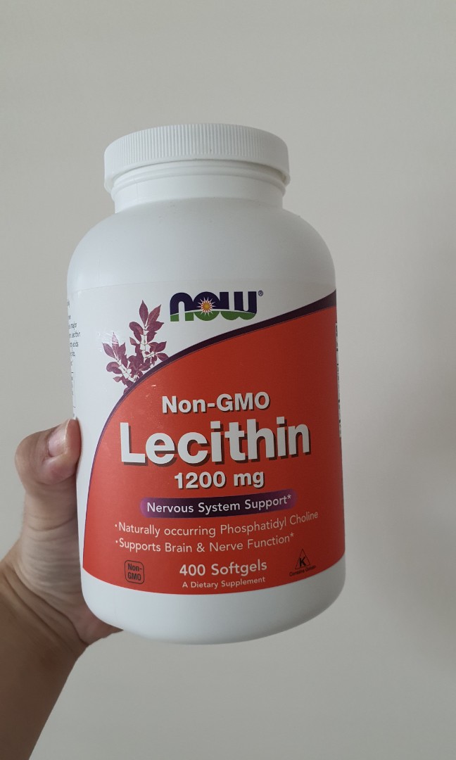NOW Lecithin 400 cap, Health & Nutrition, Health Supplements, Vitamins & Supplements on Carousell
