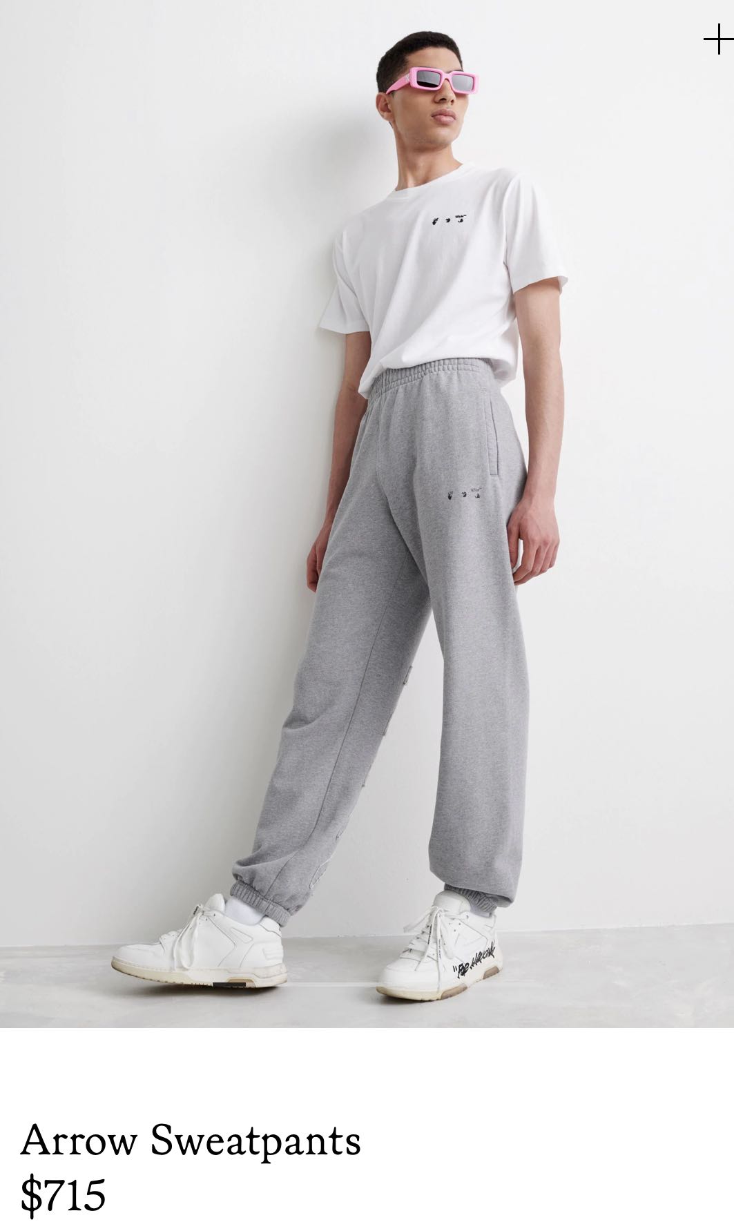 Off White Arrow Sweatpants Men S Fashion Bottoms Joggers On Carousell