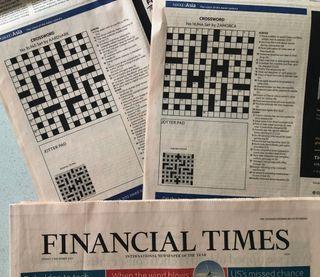 Original CROSSWORD & POLYMATH cut-outs from FINANCIAL TIMES