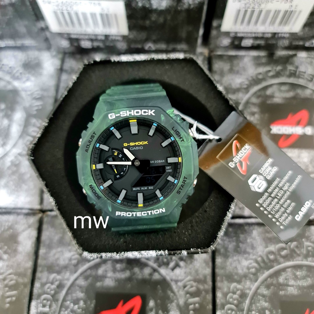 G shock 2025 watch green colour