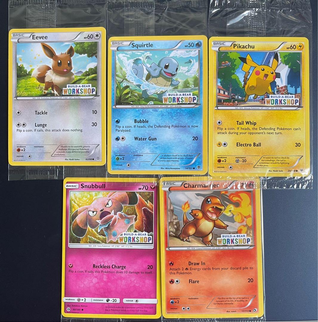 Pokémon Build A Bear Promo Set, Hobbies & Toys, Toys & Games on Carousell