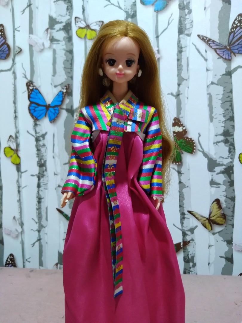 MIMIWORLD MiMi Red Hanbok Korean Traditonal Clothing Toy Barbie Doll SINGSINGIRL 
