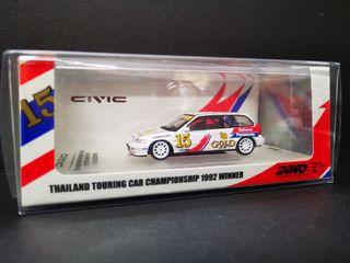 [Private Garage] Inno 64  1/64 Honda Civic Sir EF9 - #15 Thailand Touring Car Championship 1992 Winner ( 泰國 特別版 Thailand Special Edition )