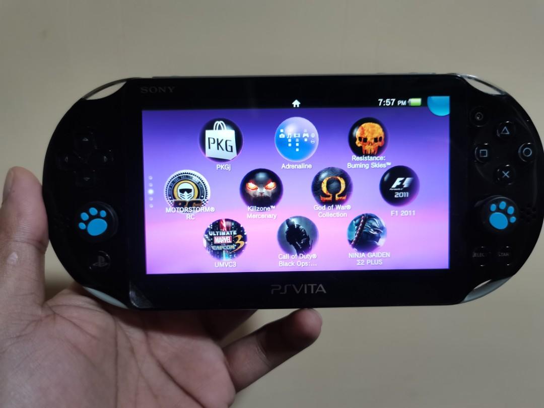 psvita slim 128gb henkaku enso full of games, Video Gaming, Video 