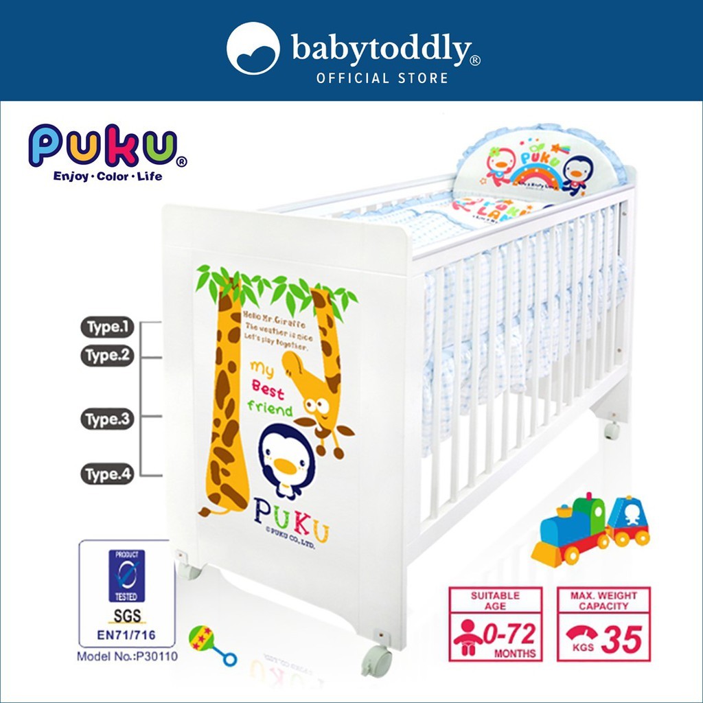 Puku baby cot on sale