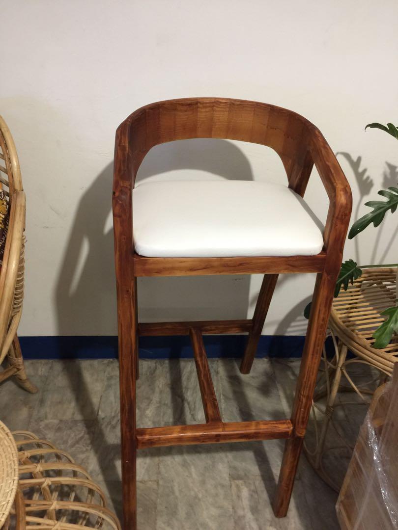 Scandinavian design bar stool high chair Furniture Home Living