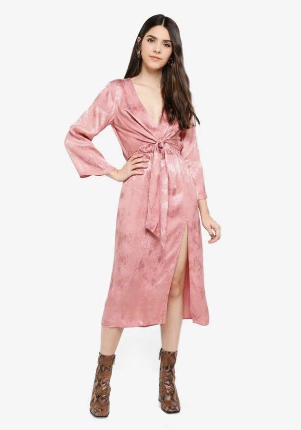 Topshop snake jacquard cheap midi dress