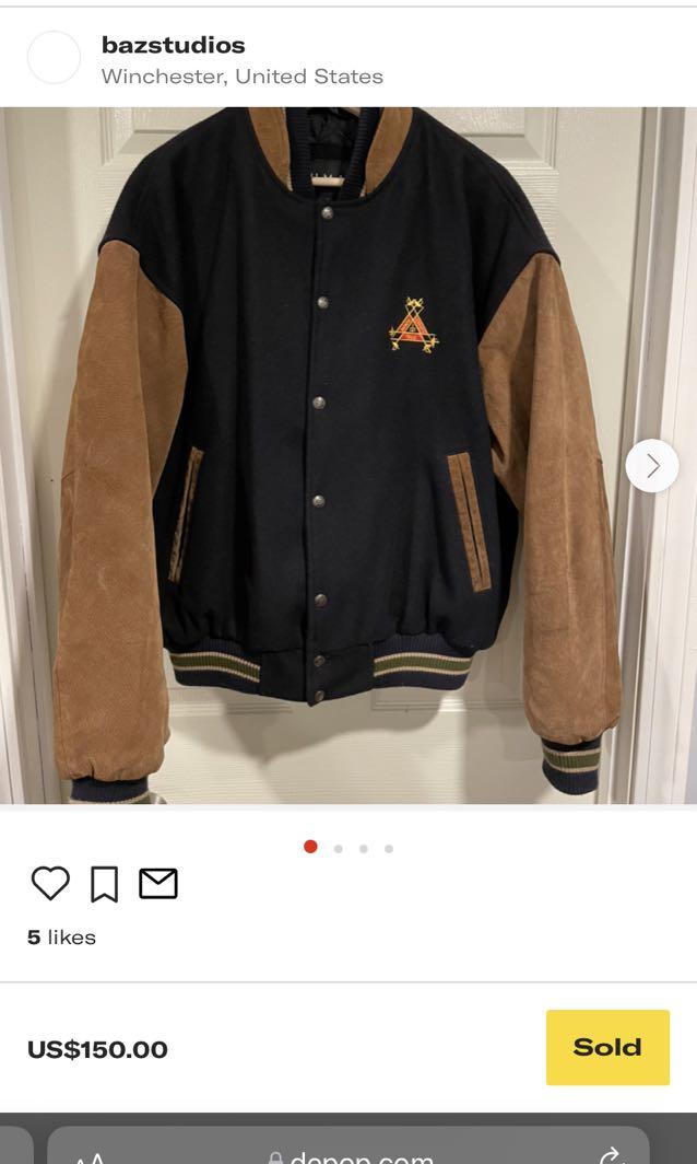 Sumac Wool Leather Varsity Jacket, Men's Fashion, Coats, Jackets and