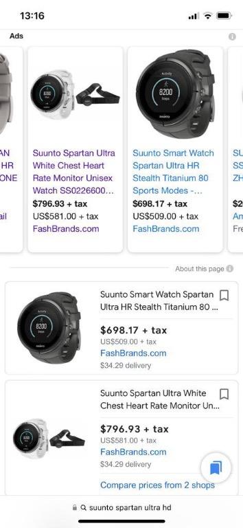Suunto spartan store ultra white hr