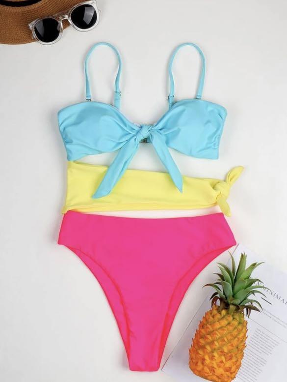 Three pastel colered one piece swimsuit (Category: Bikinis & Swimsuits) located in Paranaque City. Submitted by jayceetrends (Listing ID 1129996683, Image 1). Description: Brand new never worn can fit medium to large frame. Very sexy and unique style. I love it. Rfs: I overshopped A LOT.