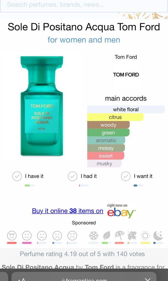 Tom ford best sale positano acqua