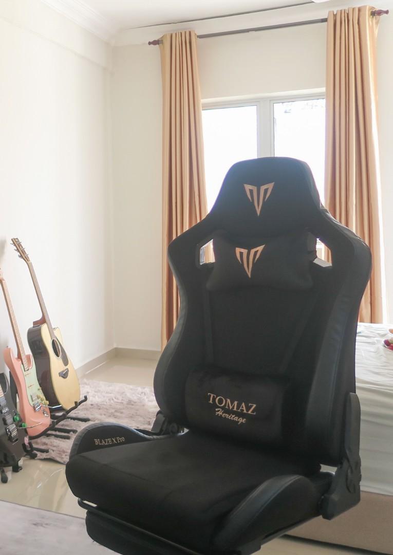 Tomaz Blaze X Pro Fabric Gaming Chair Furniture Home Living Furniture Chairs on Carousell