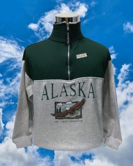 1/2 Zipper ALASKA Sweatshirt, Men's Fashion, Tops & Sets, Hoodies on  Carousell