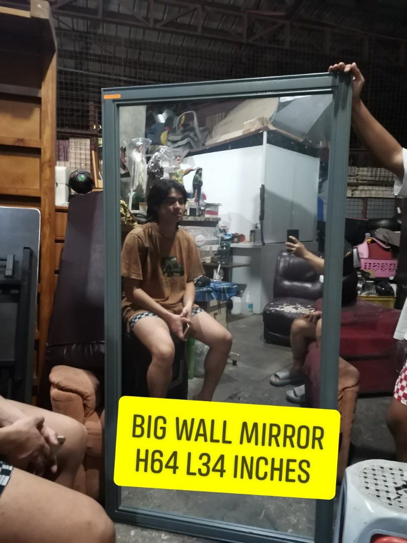 Wall mirror big size, Furniture & Home Living, Furniture, Other Home ...