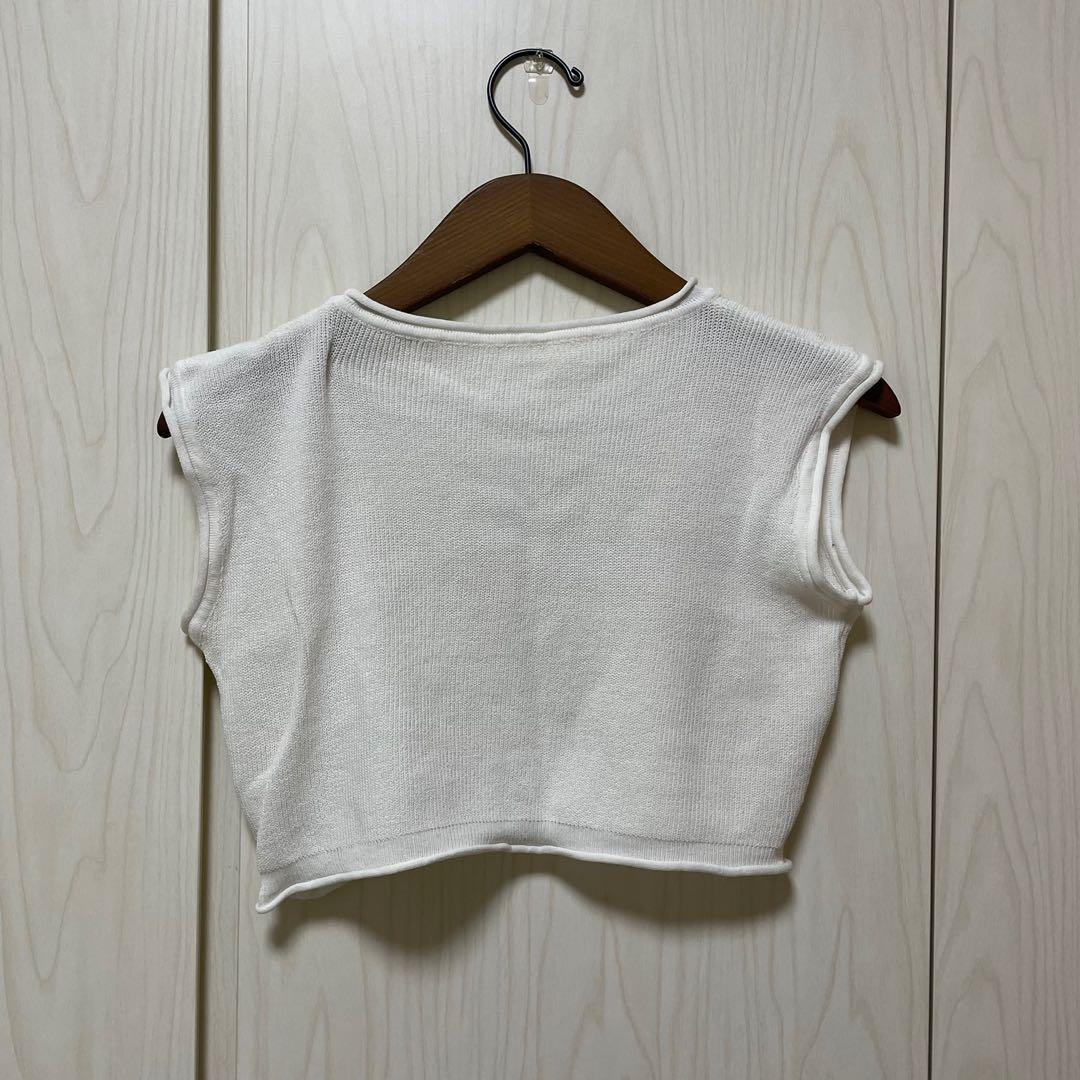 White High Low Tape Detail Boxy Top main image 0