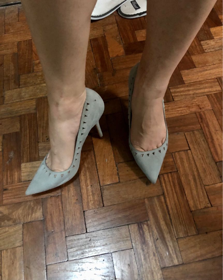zara suede heels