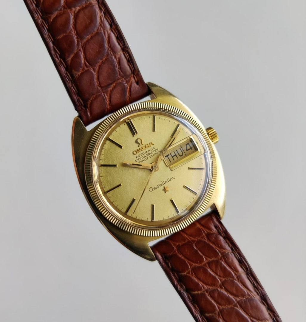 Omega constellation outlet 1969 gold