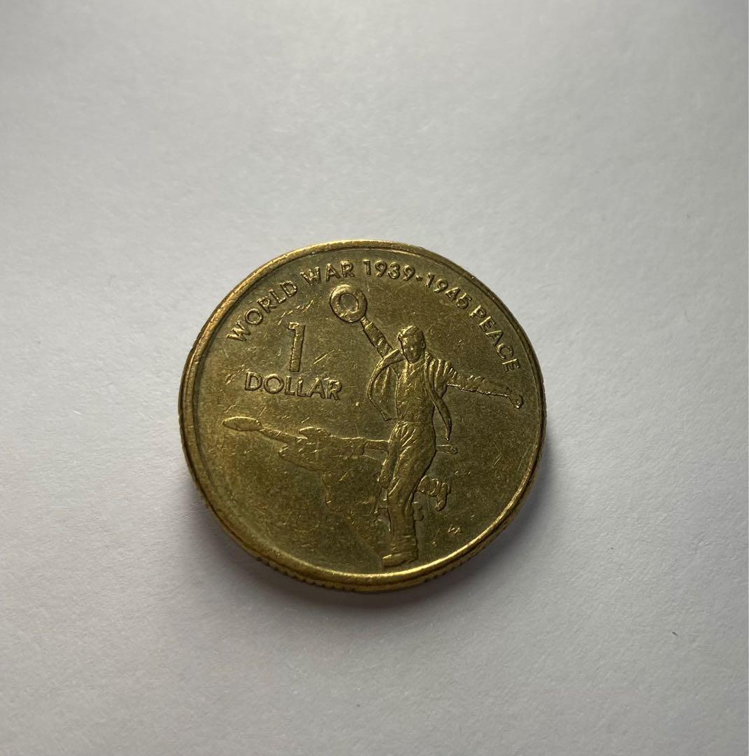 2005年澳大利亞1澳元世界大戰和平年紀念硬幣, 興趣及遊戲, 收藏品及紀念品, 錢幣- Carousell