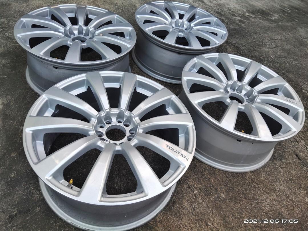 10-Spoke Machined And Light Charcoal 20x7.5 Alloy Factory Wheel タイヤ、ホイール 