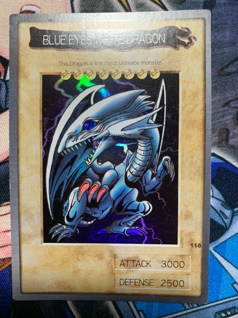 遊戲王YuGiOh 萬代BANDAI No.118 Blue Eyes White Dragon 青眼白龍閃