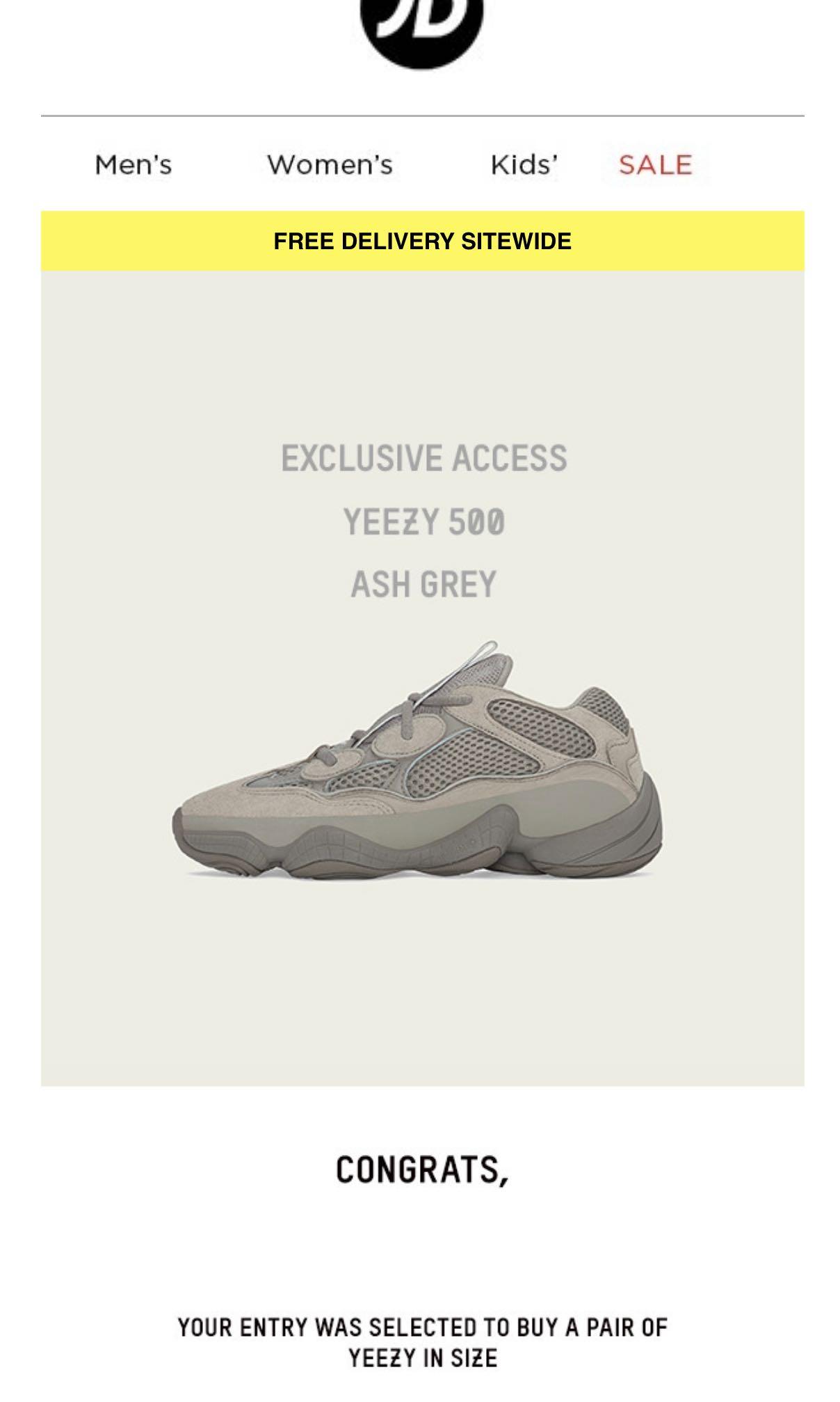 Adidas Yeezy 500 Ash Grey