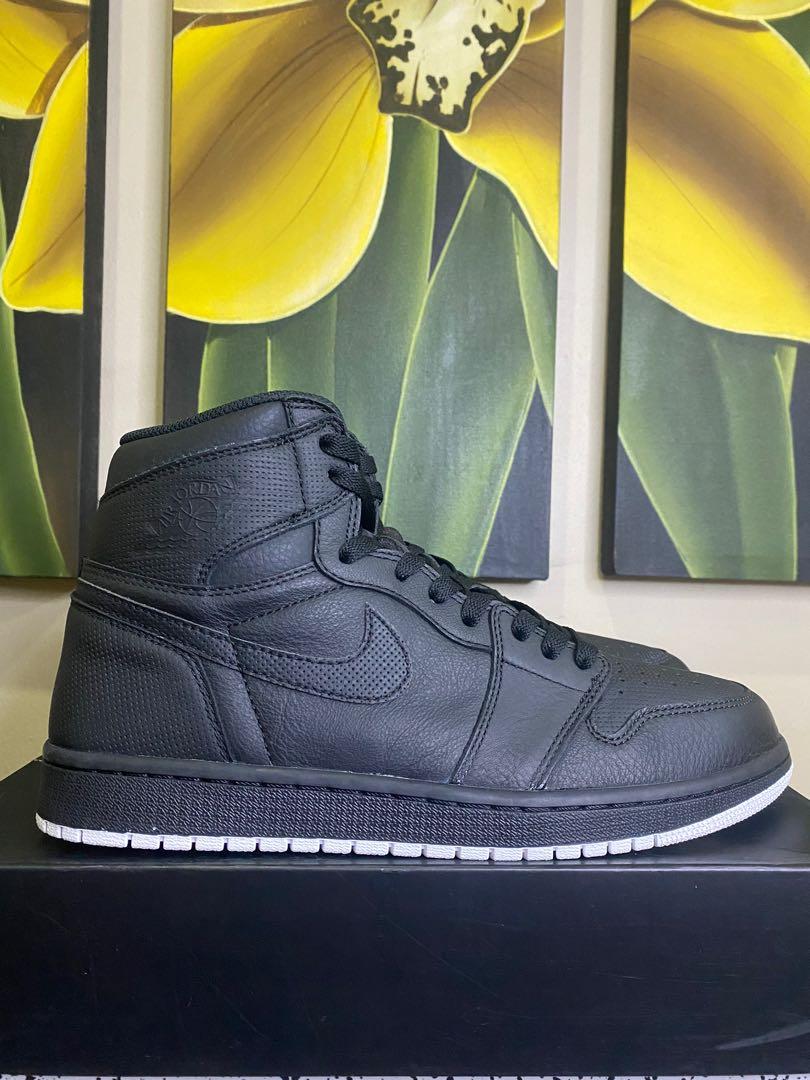 Air Jordan 1 High OG Black Perforated Men s Fashion Footwear