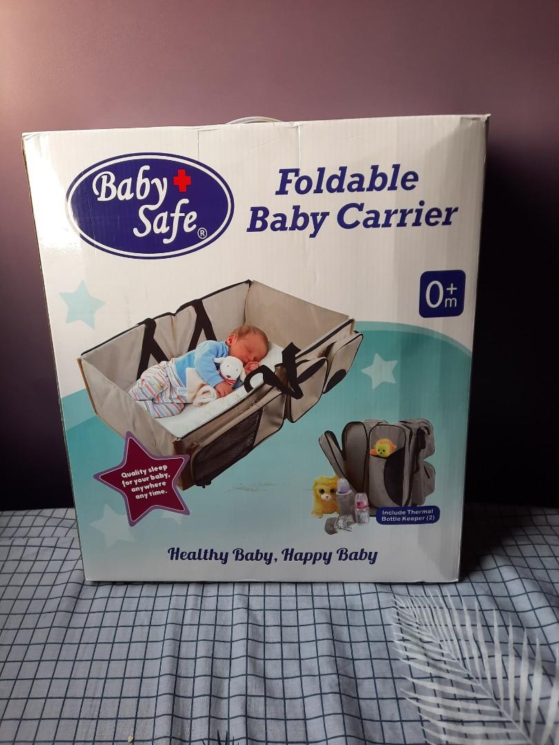 Foldable baby carrier baby safe store