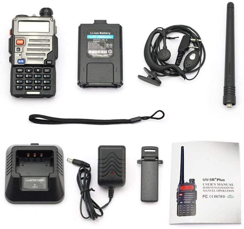BAOFENG UV-5R+Plus Two Way Radio Handheld Transceiver, Dual Band Walkie  Talkie Long Range for Adults, Black, Mobile Phones  Gadgets, Walkie-Talkie  on Carousell