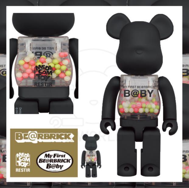 Bearbrick My First Baby Matt Black Ver 400%+100%