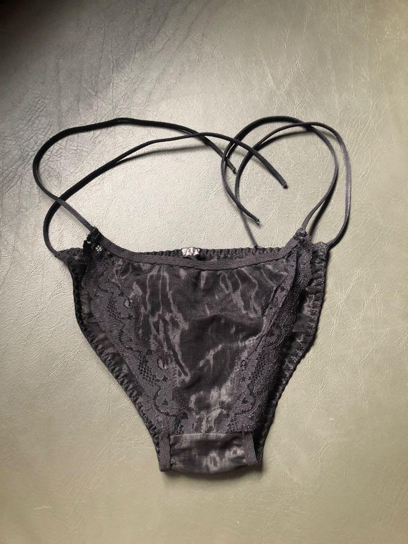 Garter Slip and G-String - Queen Size - Black