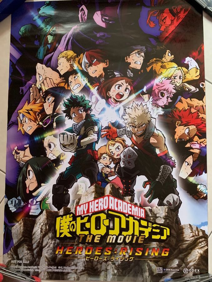 Boku no Hero Academia Heroes Rising A2 Poster, Hobbies & Toys, Books