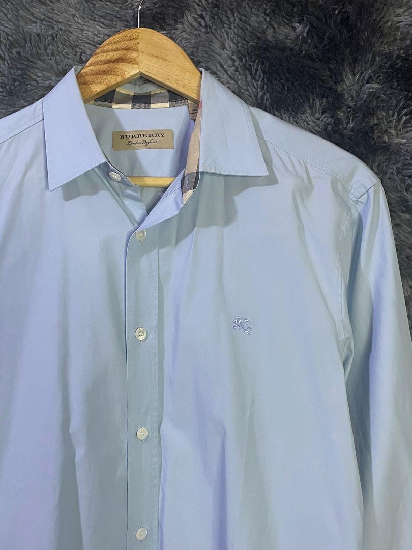burberry mens long sleeve polo shirt