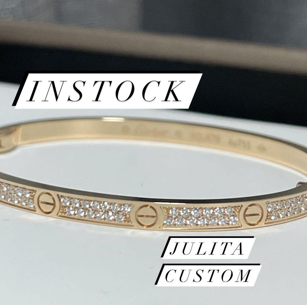Cartier rose gold diamond bracelet on sale