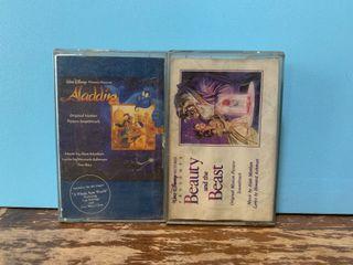 Cassette Tapes -Aladdin and Beauty and the Beast