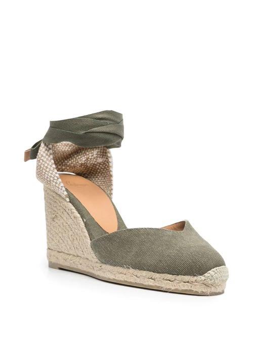Casta帽er carina canvas cheap wedge espadrilles