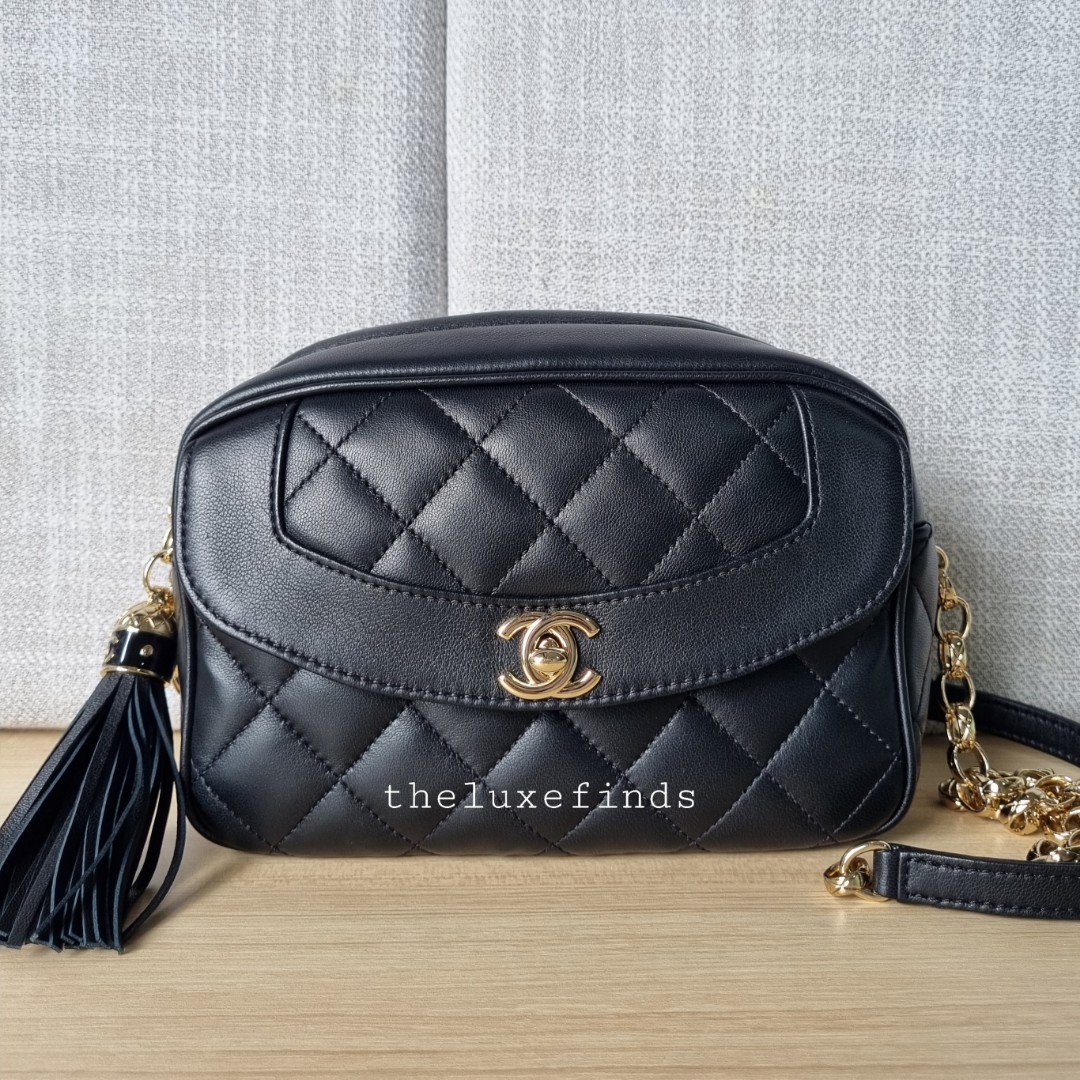 CHANEL Pre-Owned 1992 CC diamond-quilted Tassel Shoulder Bag - Farfetch