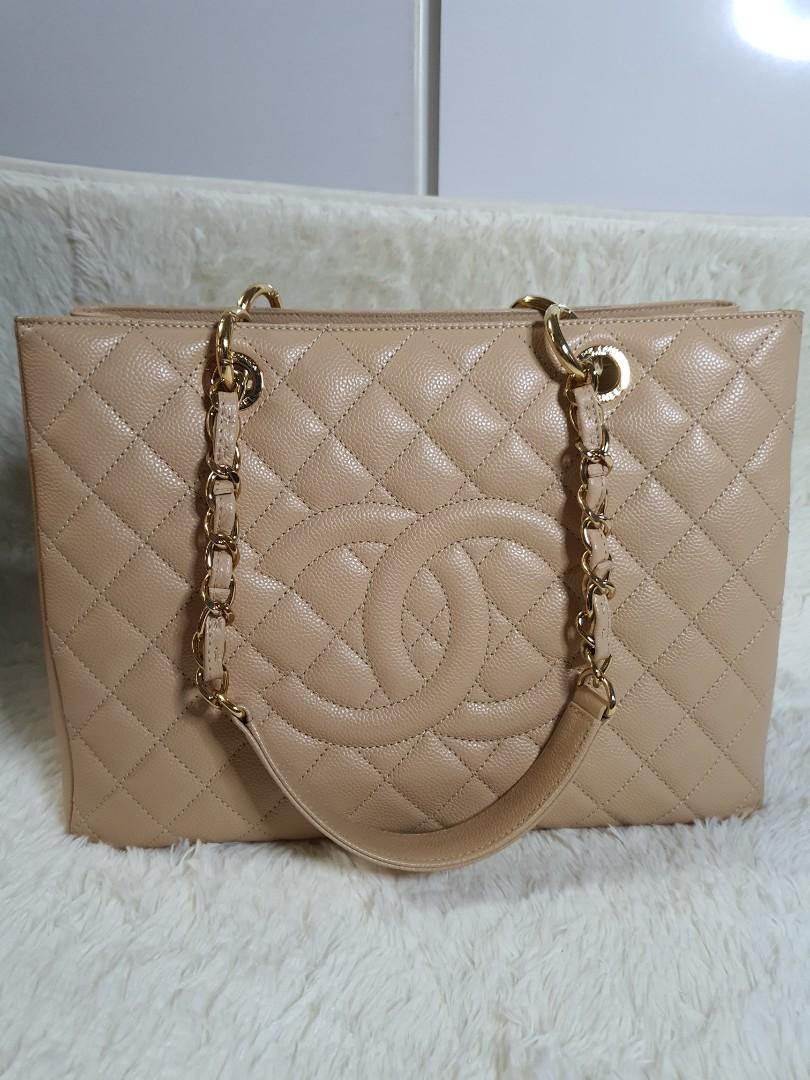 Chanel Grand Shopping Tote Pristine Authentic Beige GHW, Women's Fashion,  Bags & Wallets, Shoulder Bags on Carousell