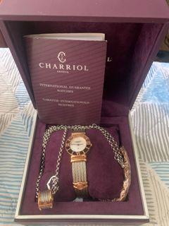 Charriol Set Watch and Cable Necklace