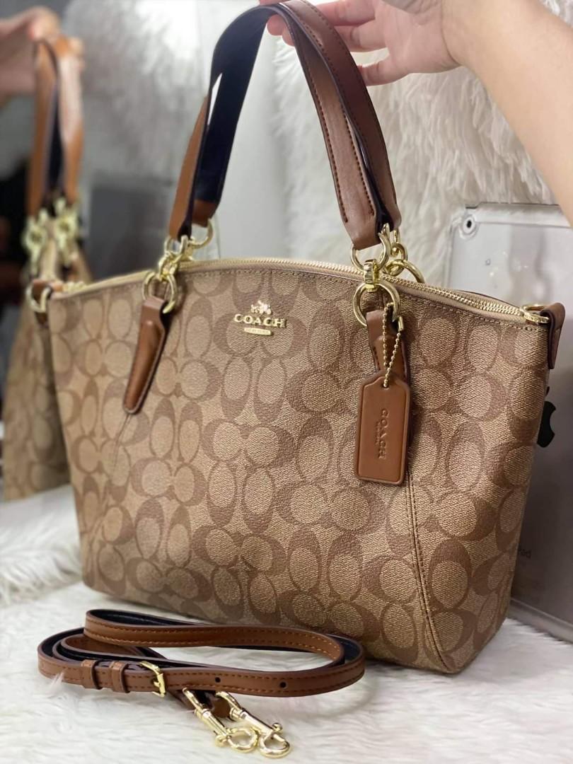 Coach Kelsey Satchel in Signature Canvas Women s Fashion Bags Wallets Cross body Bags on Carousell