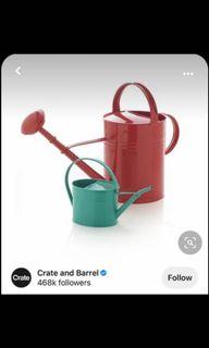 Crate and Barrel Red watering can - 9 liters