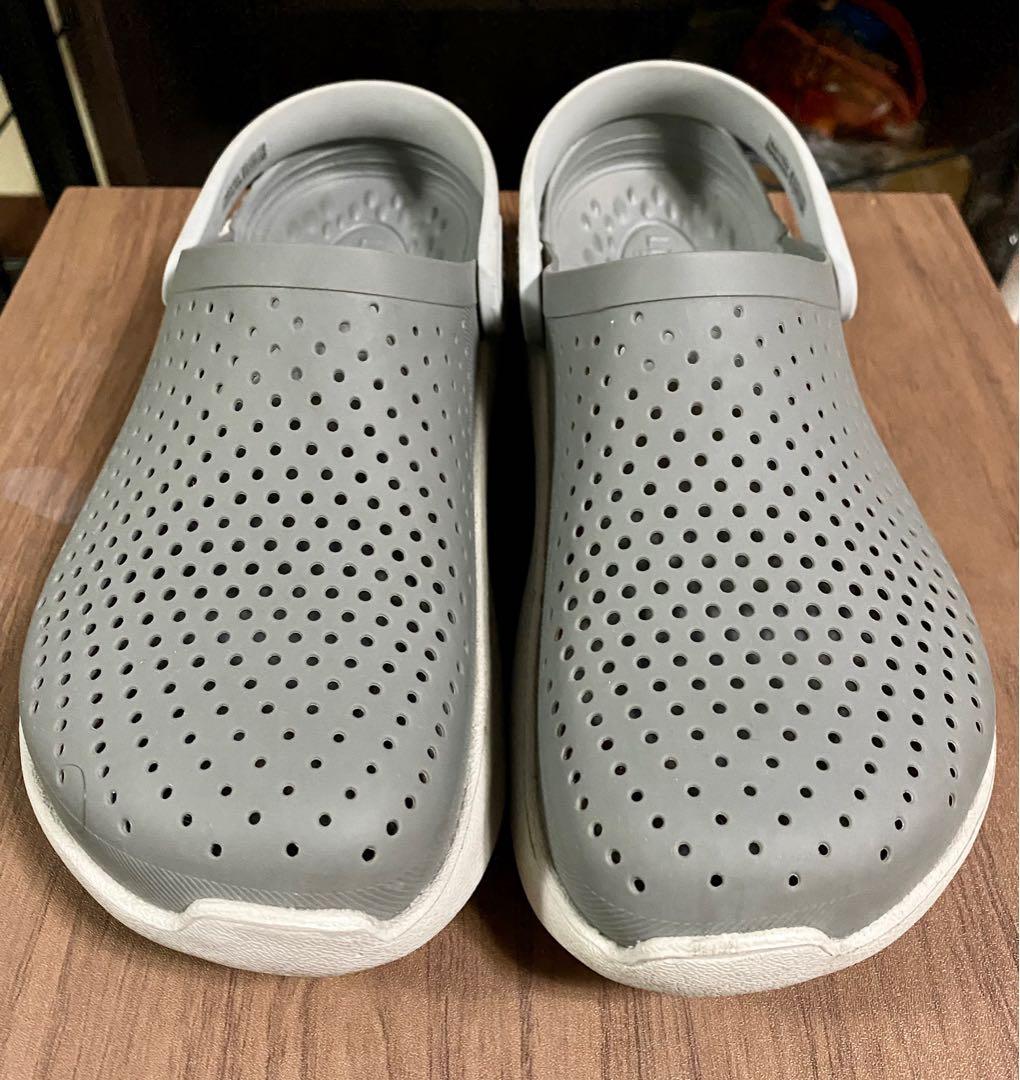 Crocs literide sales smoke pearl white