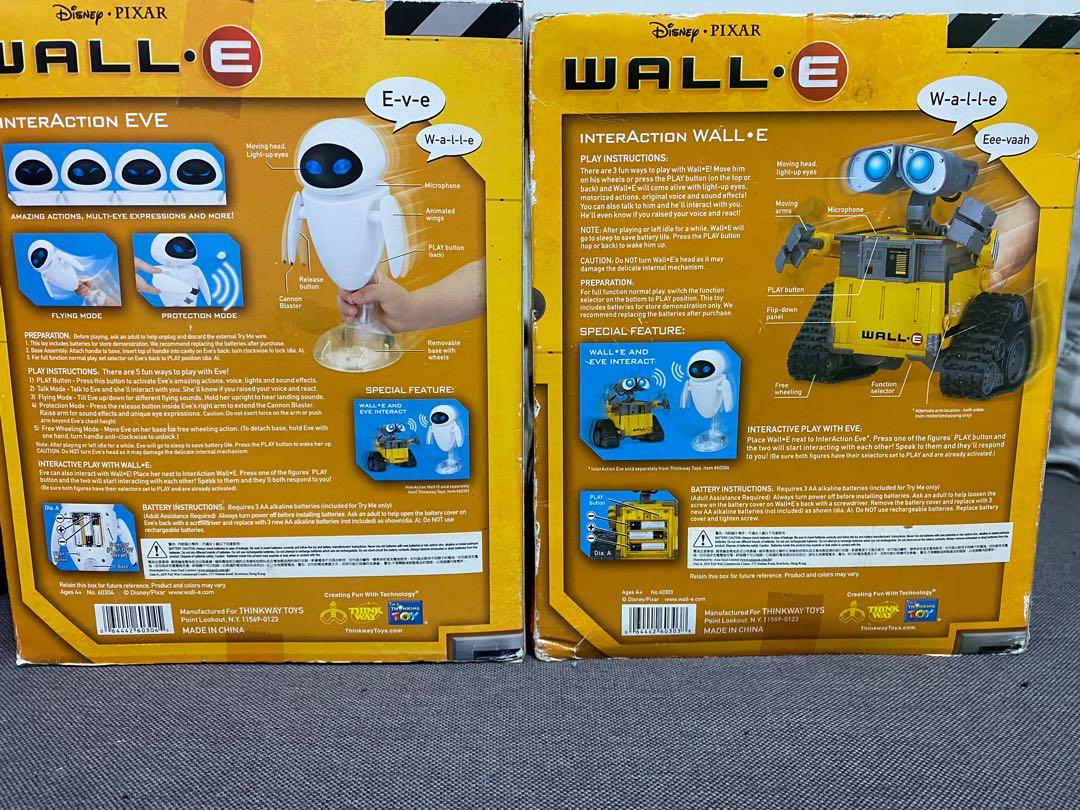 Disney interactive Wall e and Eve, 興趣及遊戲, 玩具& 遊戲類- Carousell