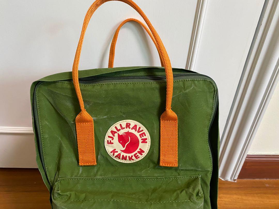 Fjallraven Kanken Leaf Green Orange Laptop 17 20L Women s
