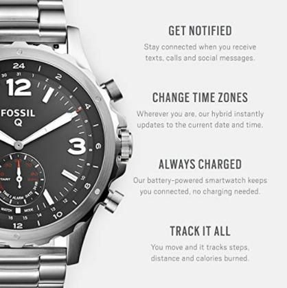 Fossil q nate best sale hybrid smartwatch review