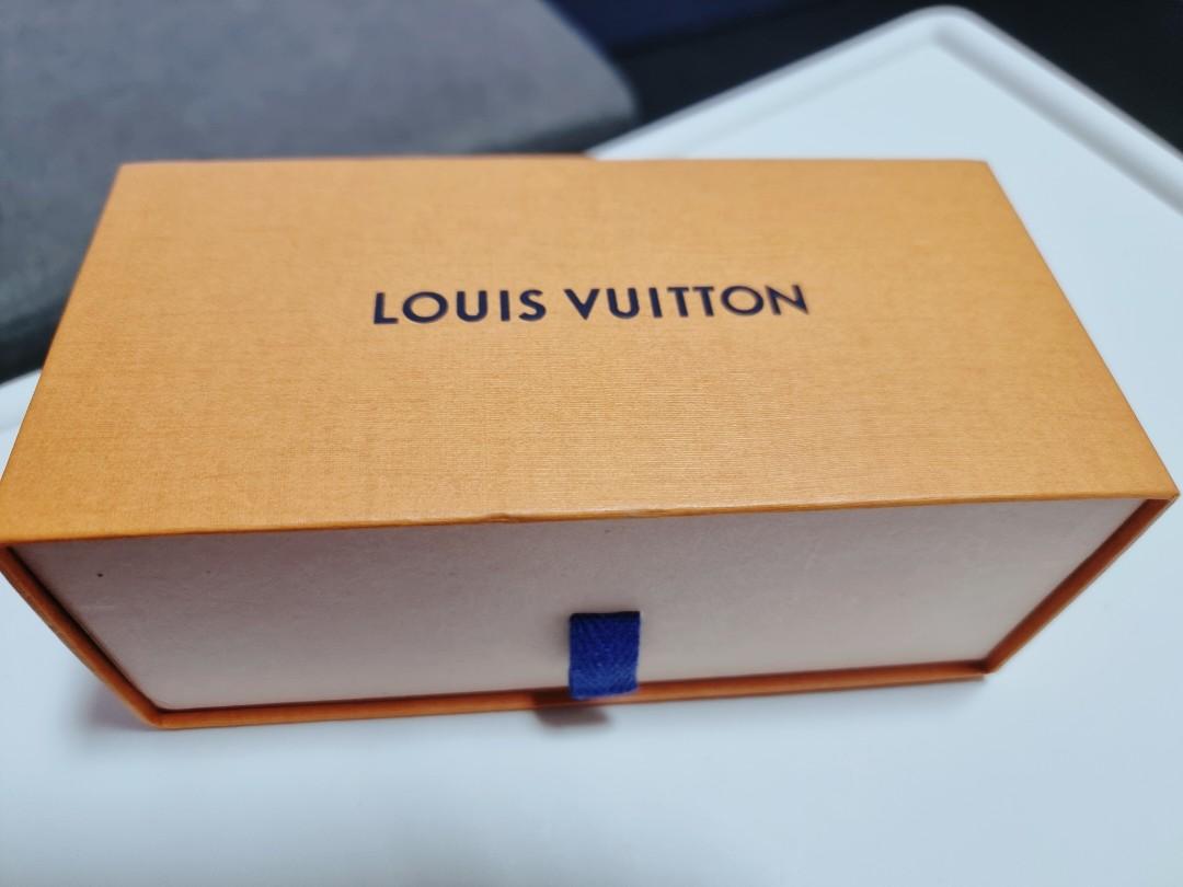 LOUIS VUITTON Empty Sunglasses Box , Navy Blue Case,Dust Bag & Shopping Bag.